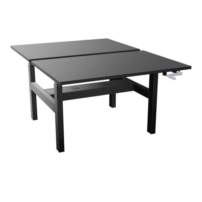 AXEL 2 BENCH 2 x RECT. L120XP80 PP OBT - SYST. MANIVELLE R9 SG