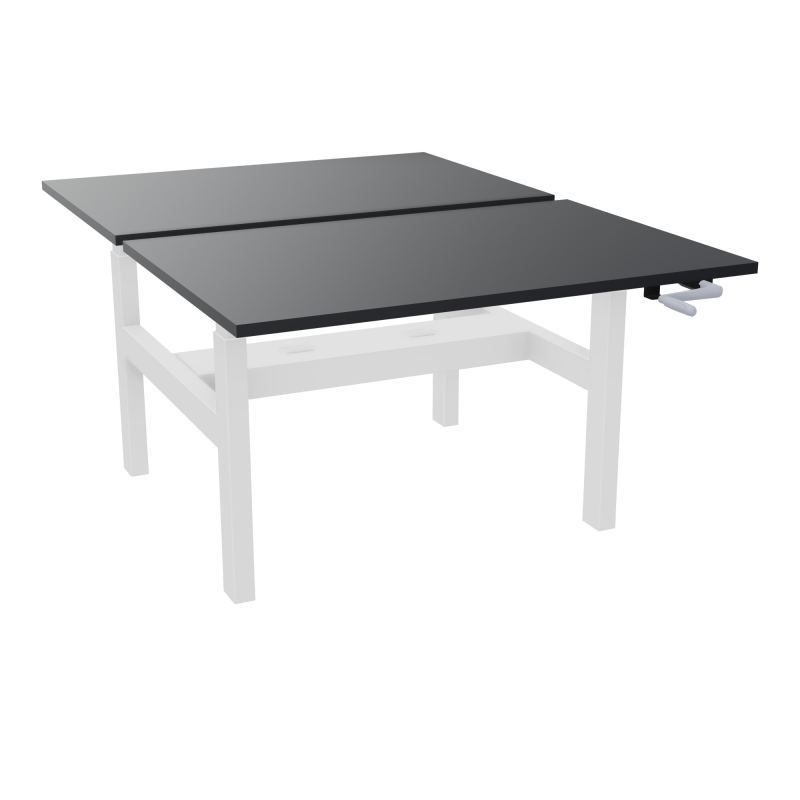 AXEL 2 BENCH 2 x RECT. L120XP80 PP OBT - SYST. MANIVELLE R9 SO