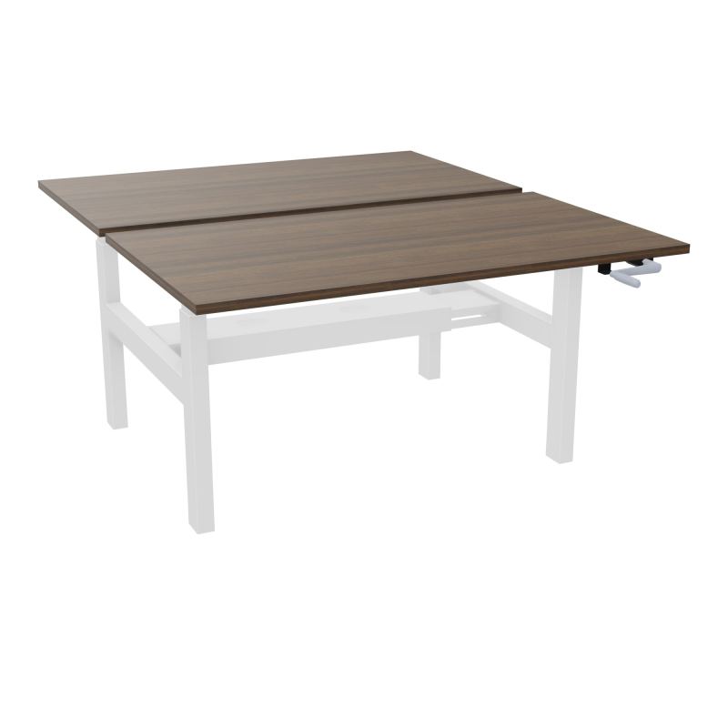 AXEL 2 BENCH 2 x RECT. L140XP80 PP OBT - SYST. MANIVELLE N6 SO
