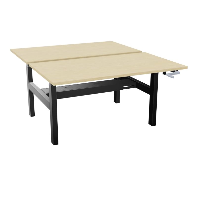 AXEL 2 BENCH 2 x RECT. L140XP80 PP OBT - SYST. MANIVELLE N8 SG