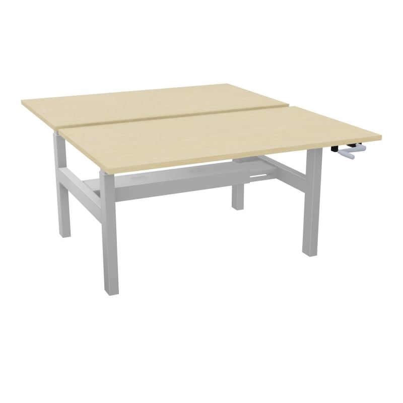 AXEL 2 BENCH 2 x RECT. L140XP80 PP OBT - SYST. MANIVELLE N8 Z4