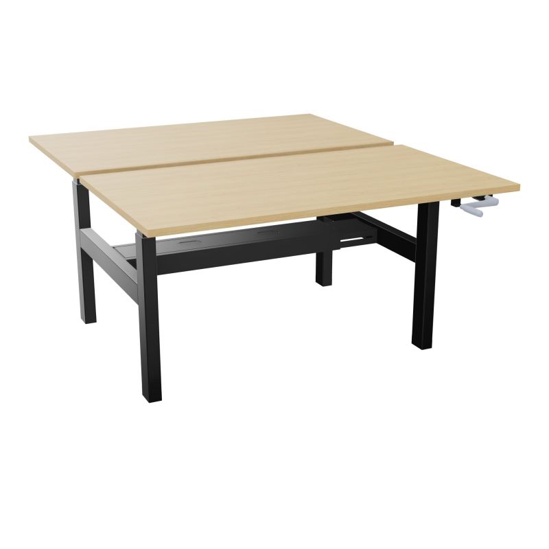 AXEL 2 BENCH 2 x RECT. L140XP80 PP OBT - SYST. MANIVELLE R1 SG
