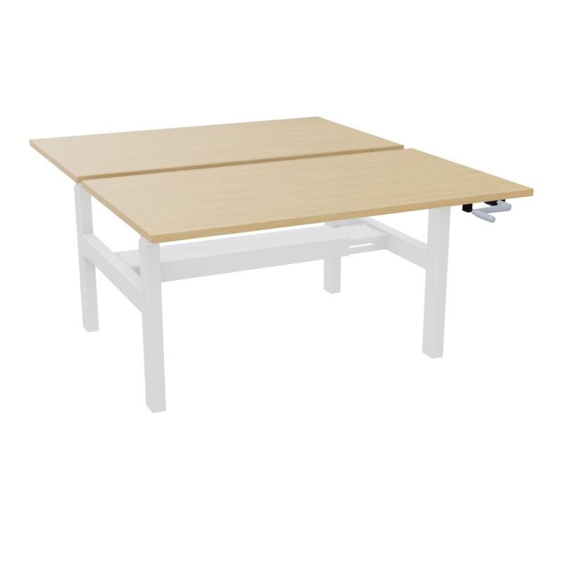 AXEL 2 BENCH 2 x RECT. L140XP80 PP OBT - SYST. MANIVELLE R1 SO