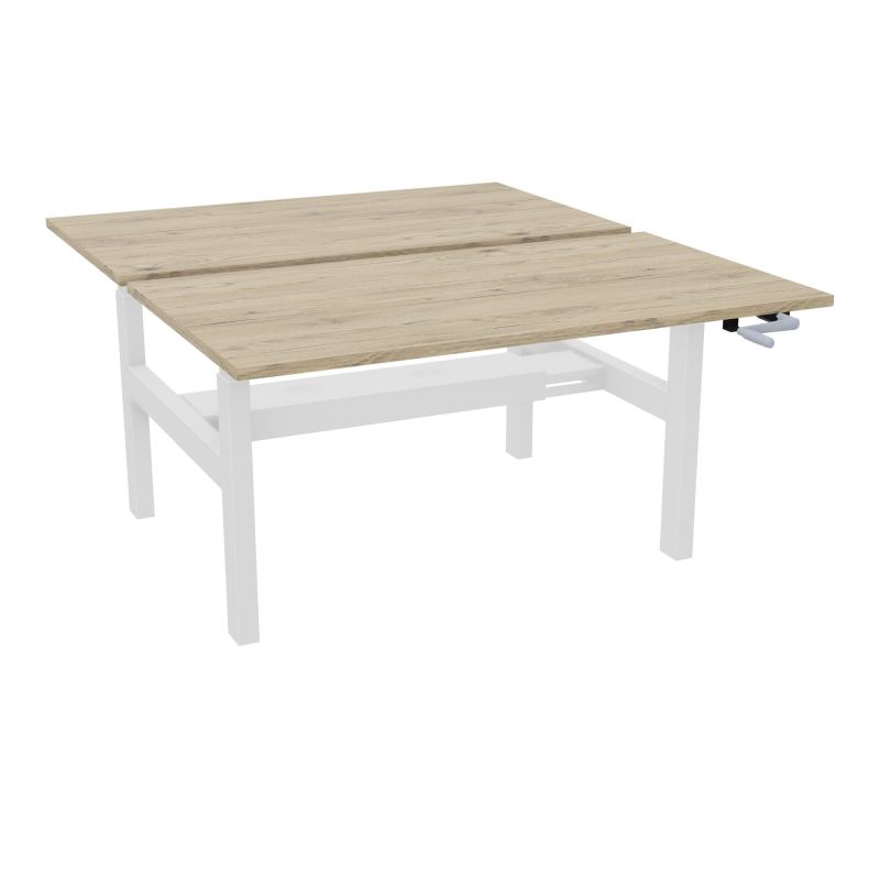 AXEL 2 BENCH 2 x RECT. L140XP80 PP OBT - SYST. MANIVELLE R3 SO