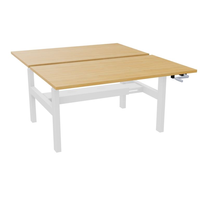 AXEL 2 BENCH 2 x RECT. L140XP80 PP OBT - SYST. MANIVELLE R5 SO