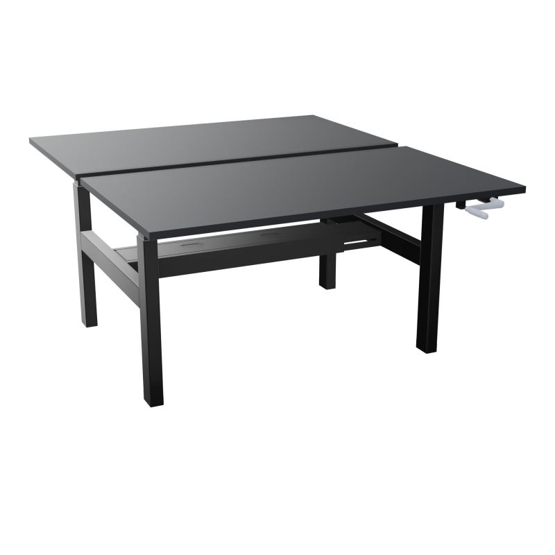 AXEL 2 BENCH 2 x RECT. L140XP80 PP OBT - SYST. MANIVELLE R9 SG