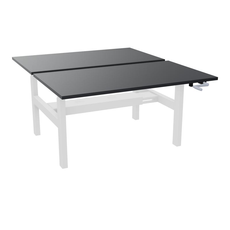 AXEL 2 BENCH 2 x RECT. L140XP80 PP OBT - SYST. MANIVELLE R9 SO