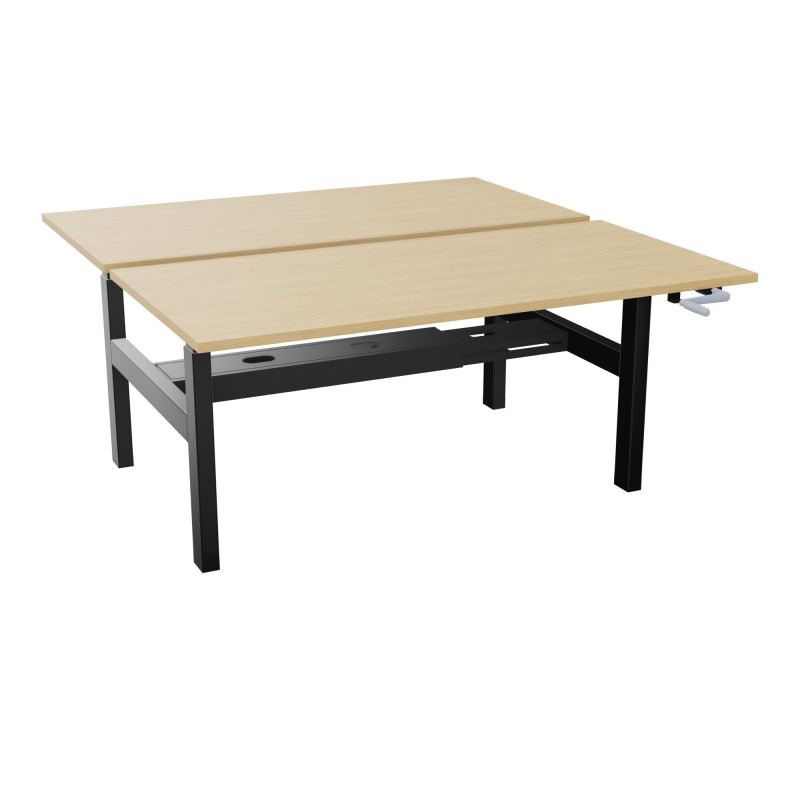 AXEL 2 BENCH 2 x RECT. L160XP80 PP OBT - SYST. MANIVELLE R1 SG