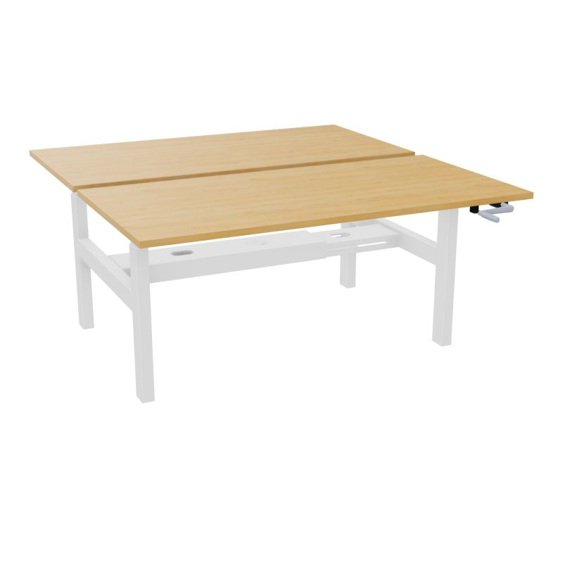 AXEL 2 BENCH 2 x RECT. L160XP80 PP OBT - SYST. MANIVELLE R5 SO