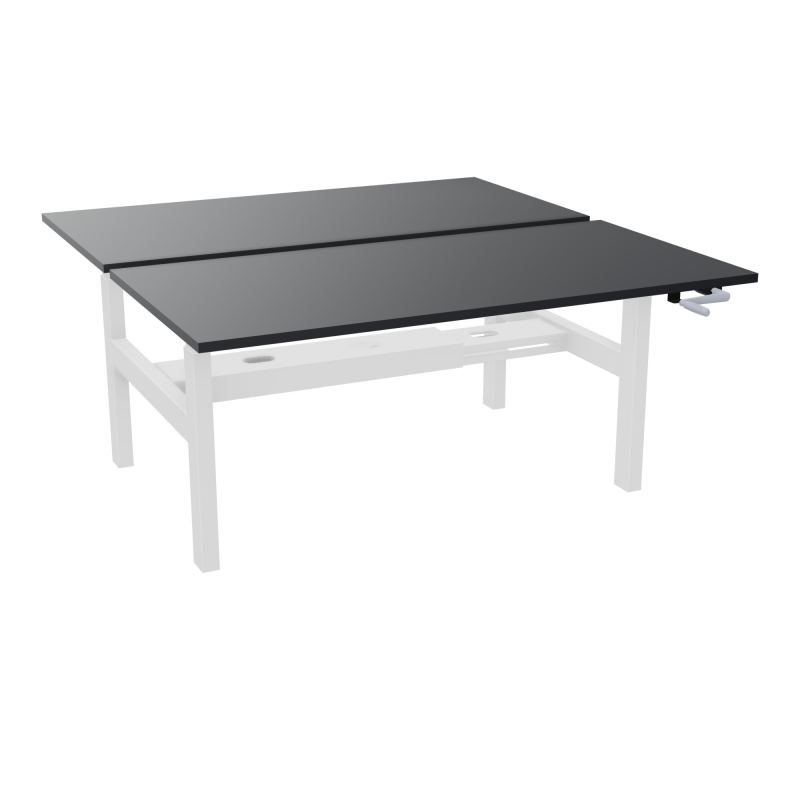 AXEL 2 BENCH 2 x RECT. L160XP80 PP OBT - SYST. MANIVELLE R9 SO