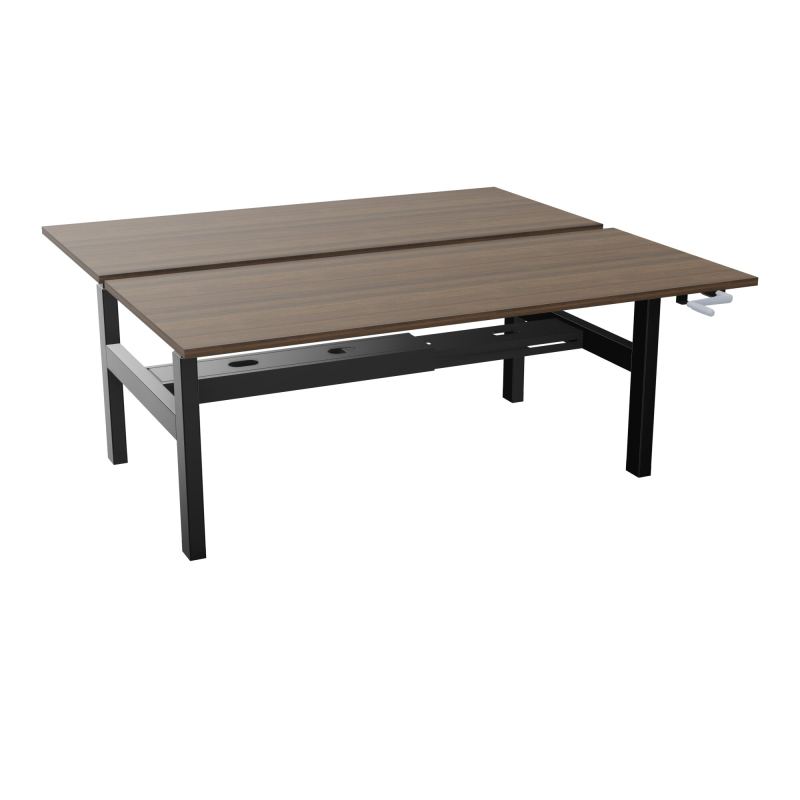 AXEL 2 BENCH 2 x RECT. L180XP80 PP OBT - SYST. MANIVELLE N6 SG