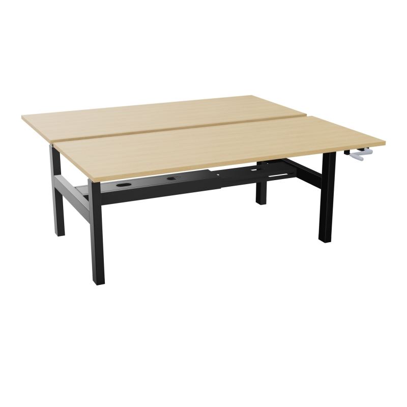 AXEL 2 BENCH 2 x RECT. L180XP80 PP OBT - SYST. MANIVELLE R1 SG