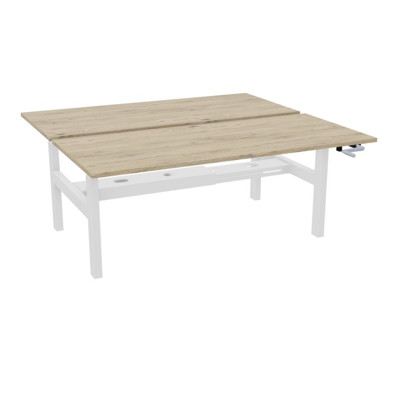 AXEL 2 BENCH 2 x RECT. L180XP80 PP OBT - SYST. MANIVELLE R3 SO