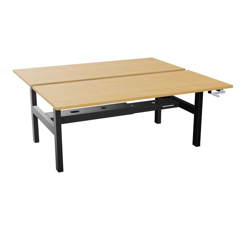 AXEL 2 BENCH 2 x RECT. L180XP80 PP OBT - SYST. MANIVELLE R5 SG