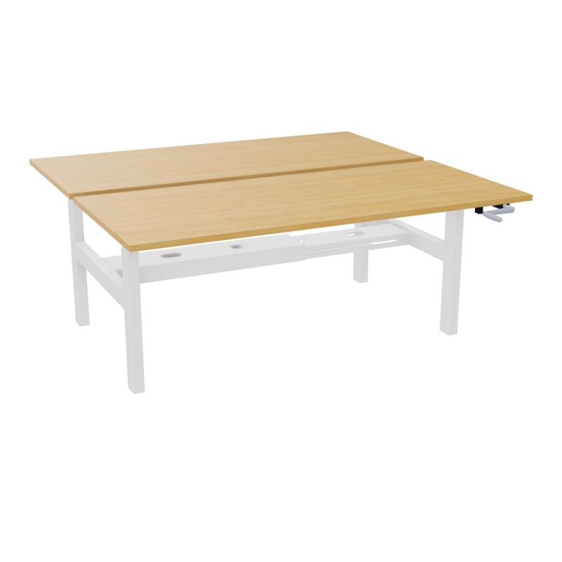 AXEL 2 BENCH 2 x RECT. L180XP80 PP OBT - SYST. MANIVELLE R5 SO
