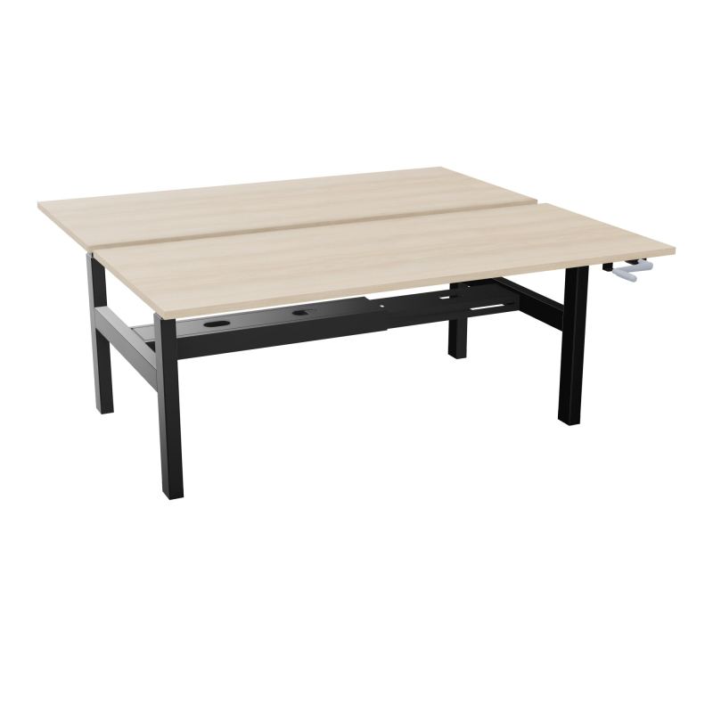 AXEL 2 BENCH 2 x RECT. L180XP80 PP OBT - SYST. MANIVELLE RZ SG