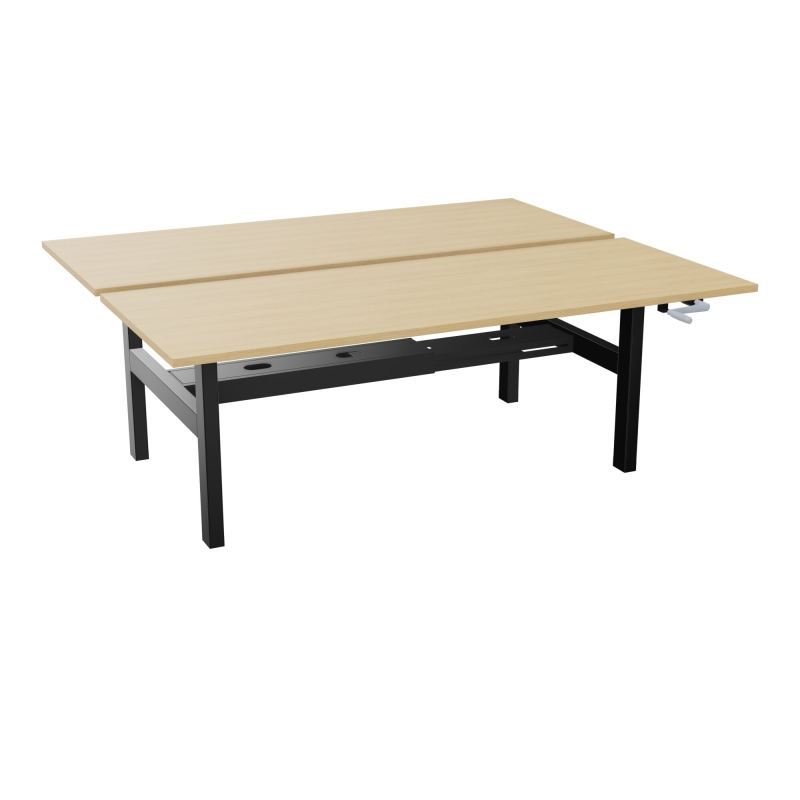 AXEL 2 BENCH 2 x RECT. L200XP80 PP OBT - SYST. MANIVELLE R1 SG