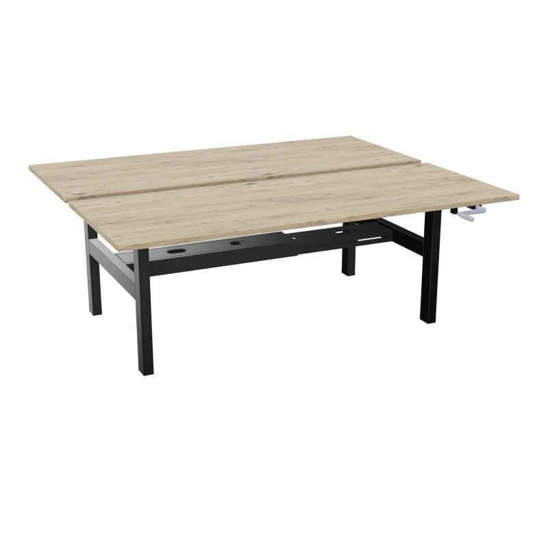 AXEL 2 BENCH 2 x RECT. L200XP80 PP OBT - SYST. MANIVELLE R3 SG