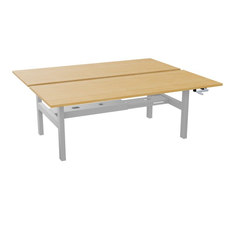 AXEL 2 BENCH 2 x RECT. L200XP80 PP OBT - SYST. MANIVELLE R5 Z4