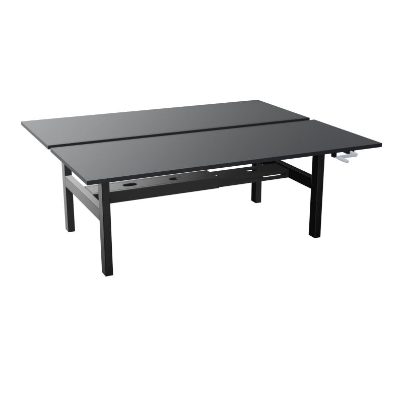 AXEL 2 BENCH 2 x RECT. L200XP80 PP OBT - SYST. MANIVELLE R9 SG