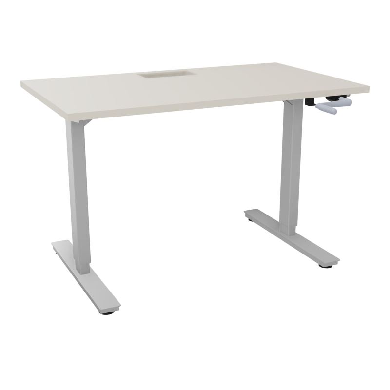 AXEL 2 BUREAU RECT 120X70+ DECOUPE TRAPPE + GOUL - SYST.MANIVELLE N5 Z4