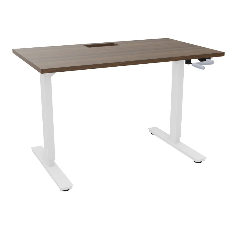 AXEL 2 BUREAU RECT 120X70+ DECOUPE TRAPPE + GOUL - SYST.MANIVELLE N6 SO
