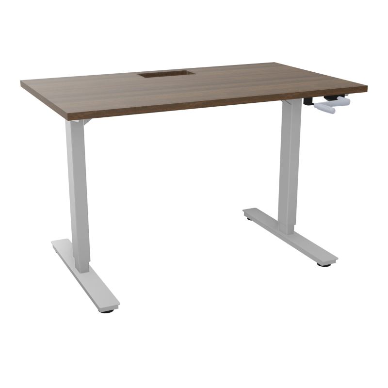 AXEL 2 BUREAU RECT 120X70+ DECOUPE TRAPPE + GOUL - SYST.MANIVELLE N6 Z4