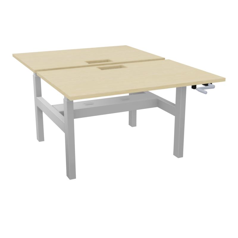 AXEL 2 BENCH 2 x RECT. L120XP80 DECOUPE TRAPPE + GOUL - SYST. MANIVELLE N8 Z4