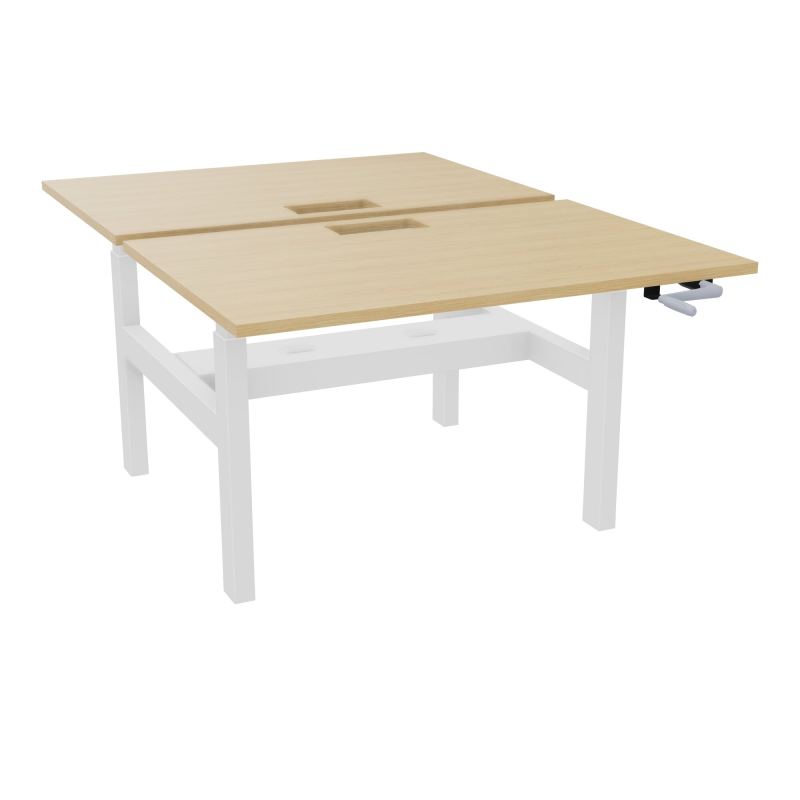 AXEL 2 BENCH 2 x RECT. L120XP80 DECOUPE TRAPPE + GOUL - SYST. MANIVELLE R1 SO