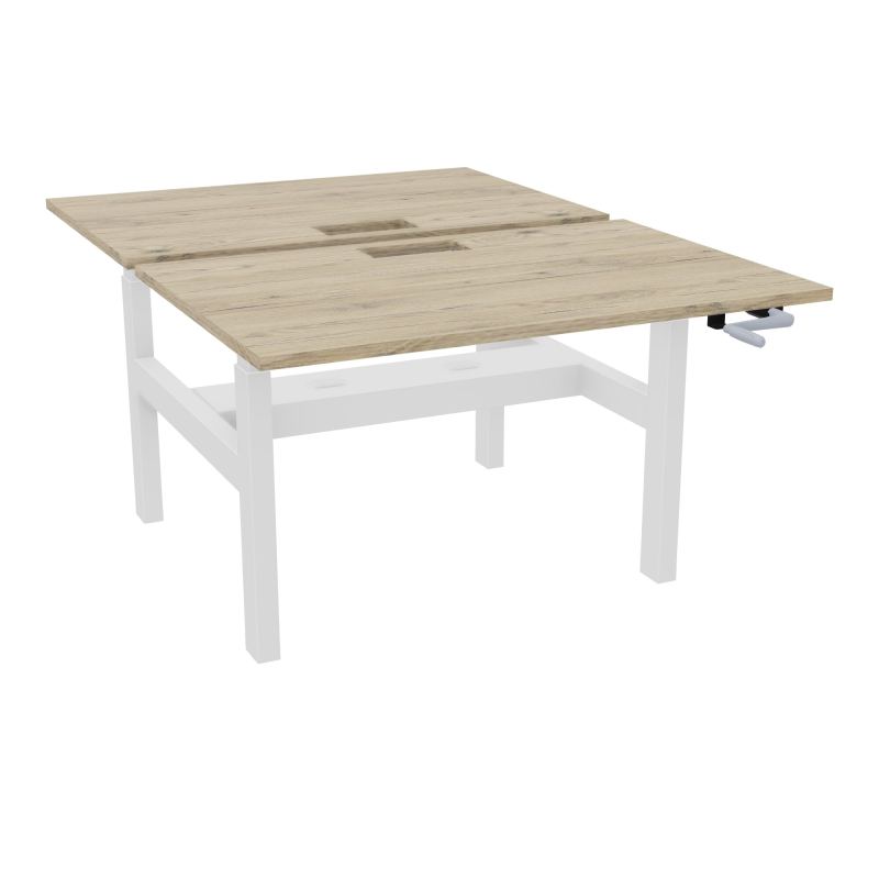 AXEL 2 BENCH 2 x RECT. L120XP80 DECOUPE TRAPPE + GOUL - SYST. MANIVELLE R3 SO