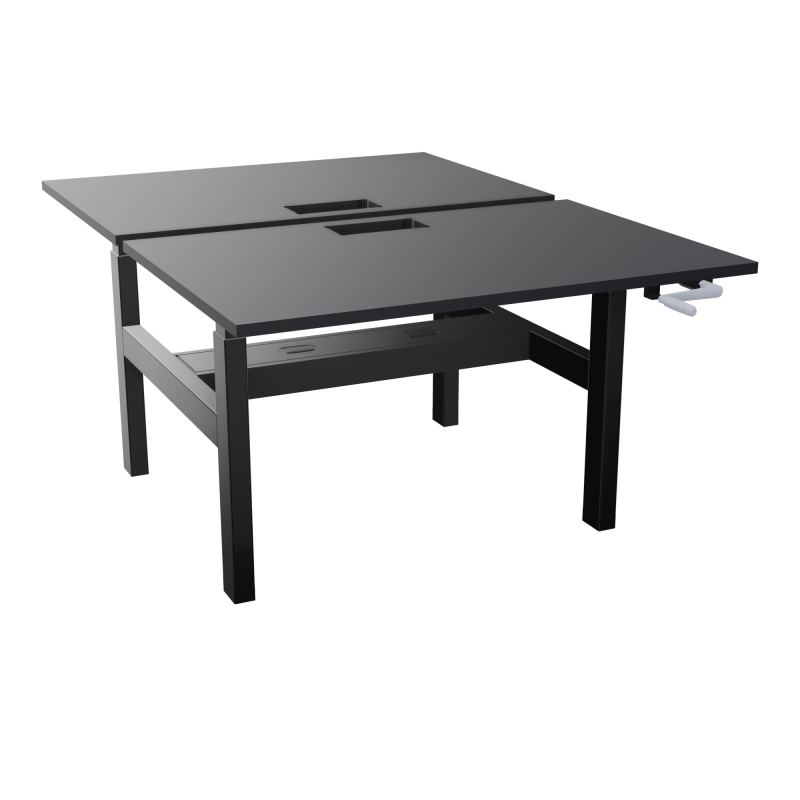 AXEL 2 BENCH 2 x RECT. L120XP80 DECOUPE TRAPPE + GOUL - SYST. MANIVELLE R9 SG