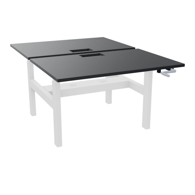 AXEL 2 BENCH 2 x RECT. L120XP80 DECOUPE TRAPPE + GOUL - SYST. MANIVELLE R9 SO