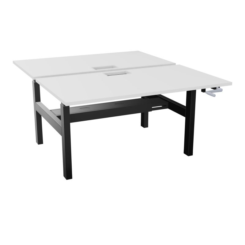 AXEL 2 BENCH 2 x RECT. L140XP80 DECOUPE TRAPPE + GOUL - SYST. MANIVELLE MG SG