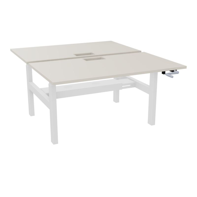 AXEL 2 BENCH 2 x RECT. L140XP80 DECOUPE TRAPPE + GOUL - SYST. MANIVELLE N5 SO