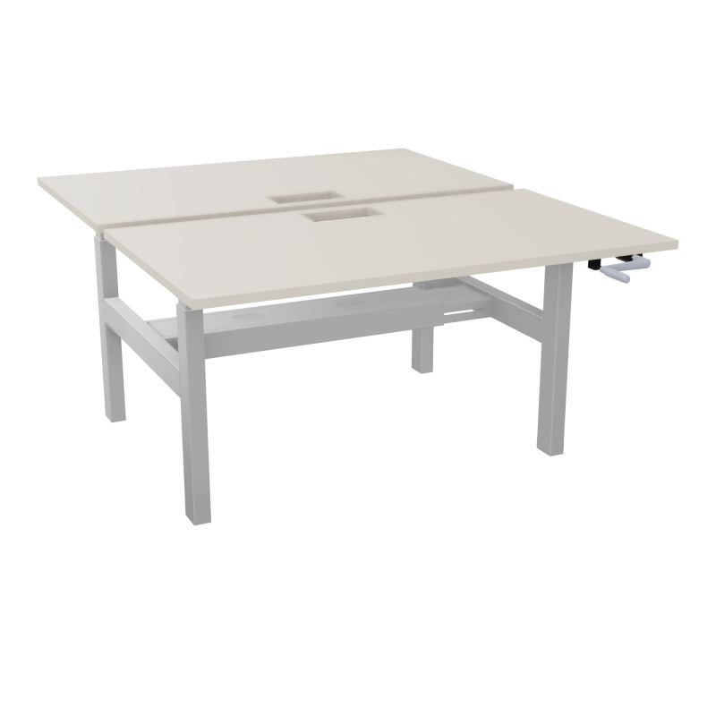 AXEL 2 BENCH 2 x RECT. L140XP80 DECOUPE TRAPPE + GOUL - SYST. MANIVELLE N5 Z4