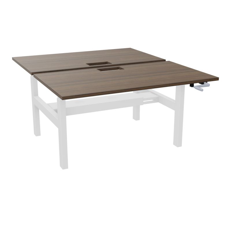 AXEL 2 BENCH 2 x RECT. L140XP80 DECOUPE TRAPPE + GOUL - SYST. MANIVELLE N6 SO