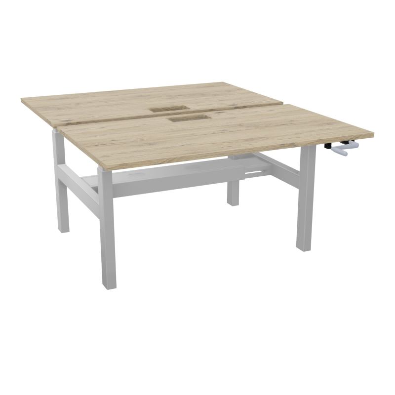 AXEL 2 BENCH 2 x RECT. L140XP80 DECOUPE TRAPPE + GOUL - SYST. MANIVELLE R3 Z4