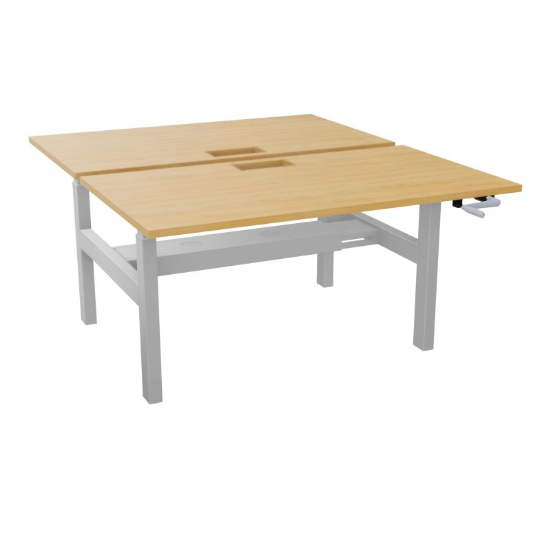 AXEL 2 BENCH 2 x RECT. L140XP80 DECOUPE TRAPPE + GOUL - SYST. MANIVELLE R5 Z4