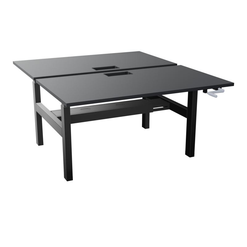 AXEL 2 BENCH 2 x RECT. L140XP80 DECOUPE TRAPPE + GOUL - SYST. MANIVELLE R9 SG