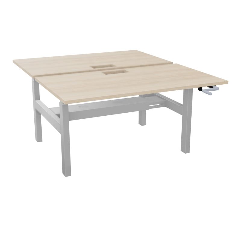 AXEL 2 BENCH 2 x RECT. L140XP80 DECOUPE TRAPPE + GOUL - SYST. MANIVELLE RZ Z4