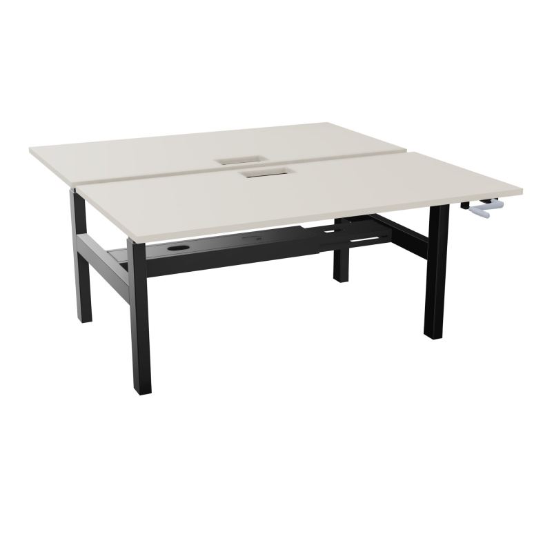 AXEL 2 BENCH 2 x RECT. L160XP80 DECOUPE TRAPPE + GOUL - SYST. MANIVELLE N5 SG