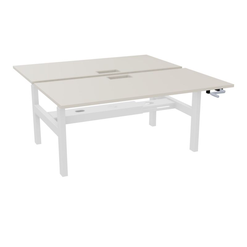 AXEL 2 BENCH 2 x RECT. L160XP80 DECOUPE TRAPPE + GOUL - SYST. MANIVELLE N5 SO