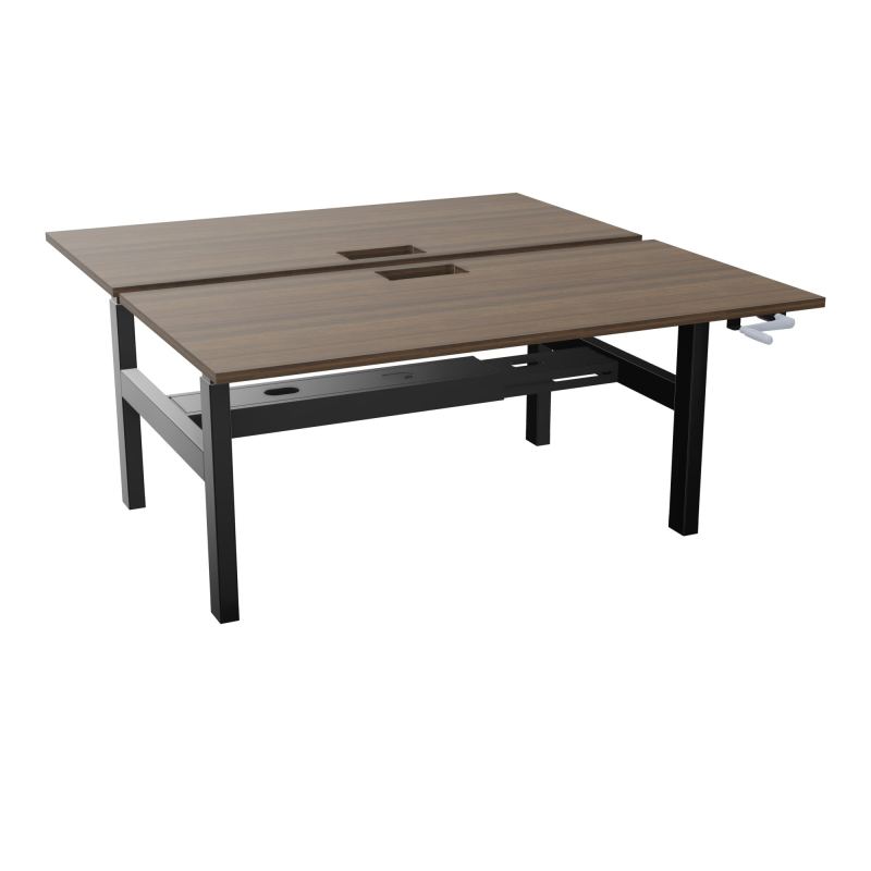 AXEL 2 BENCH 2 x RECT. L160XP80 DECOUPE TRAPPE + GOUL - SYST. MANIVELLE N6 SG