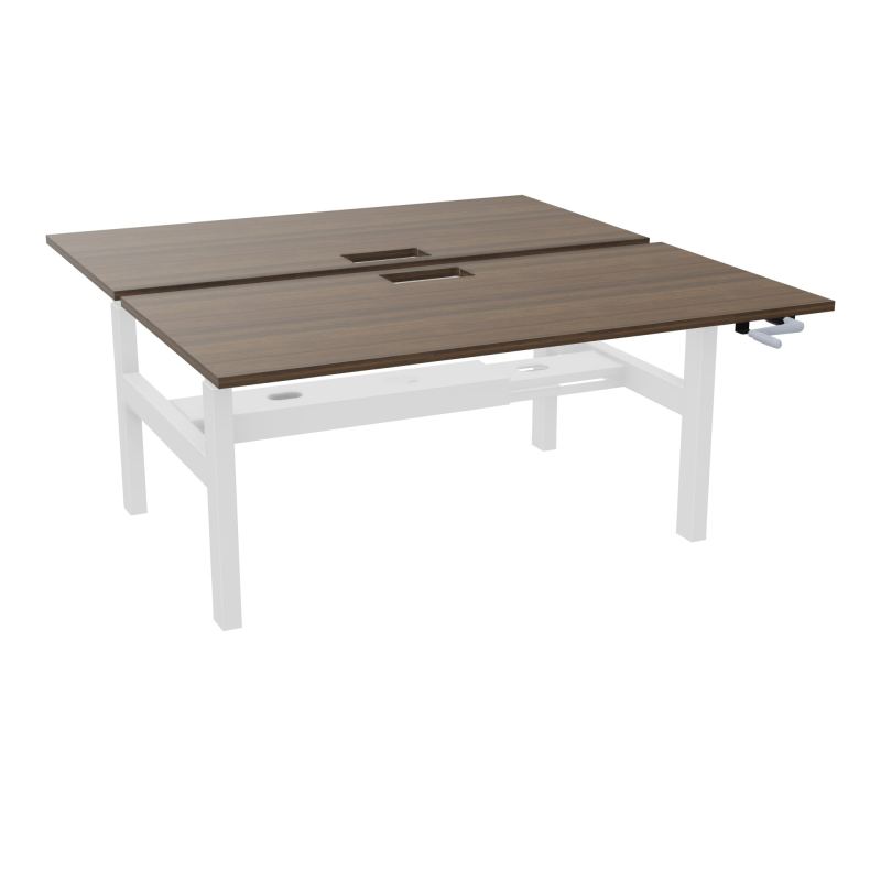 AXEL 2 BENCH 2 x RECT. L160XP80 DECOUPE TRAPPE + GOUL - SYST. MANIVELLE N6 SO
