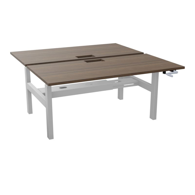 AXEL 2 BENCH 2 x RECT. L160XP80 DECOUPE TRAPPE + GOUL - SYST. MANIVELLE N6 Z4