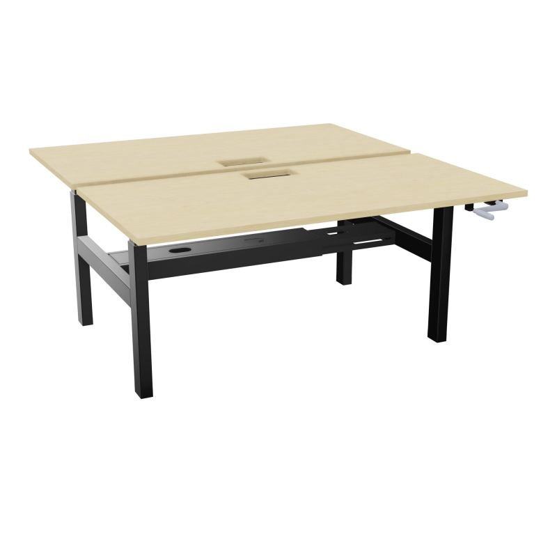AXEL 2 BENCH 2 x RECT. L160XP80 DECOUPE TRAPPE + GOUL - SYST. MANIVELLE N8 SG