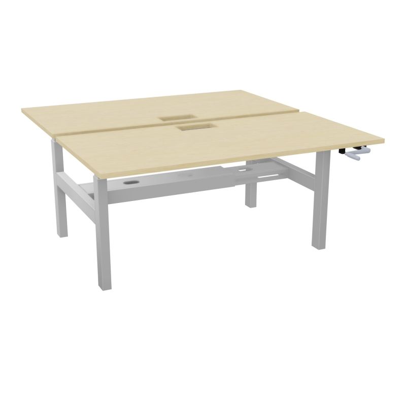 AXEL 2 BENCH 2 x RECT. L160XP80 DECOUPE TRAPPE + GOUL - SYST. MANIVELLE N8 Z4