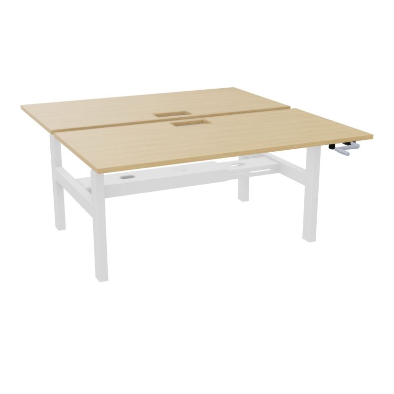 AXEL 2 BENCH 2 x RECT. L160XP80 DECOUPE TRAPPE + GOUL - SYST. MANIVELLE R1 SO