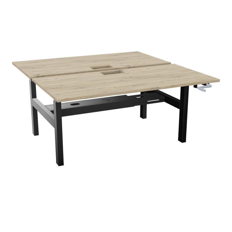 AXEL 2 BENCH 2 x RECT. L160XP80 DECOUPE TRAPPE + GOUL - SYST. MANIVELLE R3 SG
