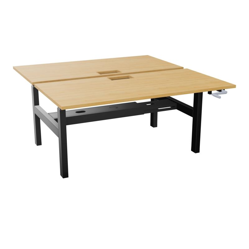 AXEL 2 BENCH 2 x RECT. L160XP80 DECOUPE TRAPPE + GOUL - SYST. MANIVELLE R5 SG